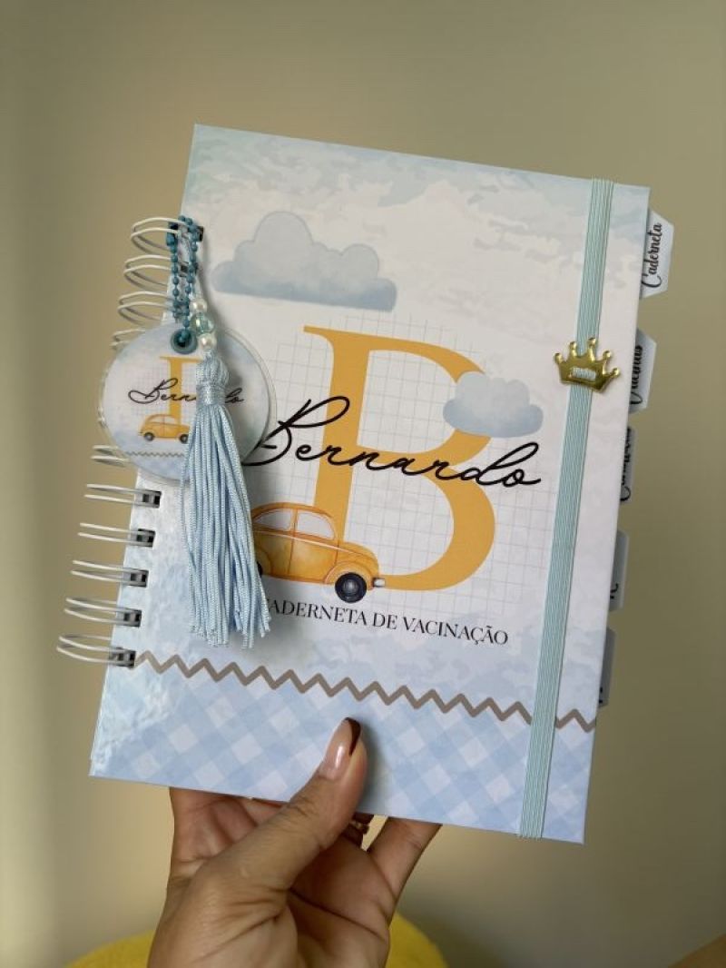 Caderneta de Vacinação Luxo - Carros Vintage